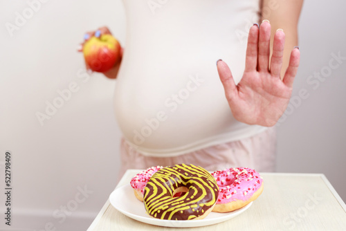 Billede på lærred the concept of proper pregnancy nutrition