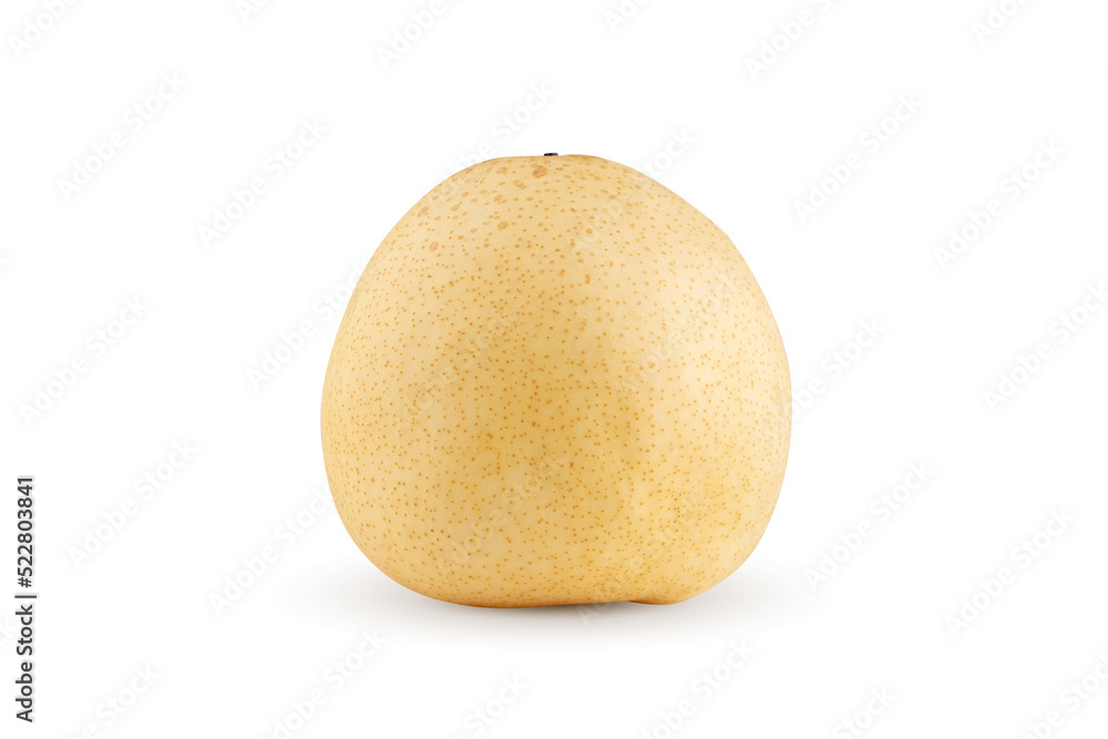 Fresh group oriental pear isolated on a white background. Fresh group oriental pear isolated on a white background.