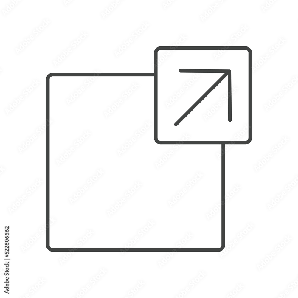 External link social media icons symbol vector elements for infographic web External link social media icons symbol vector elements for infographic web
