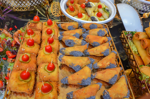 Moroccan salty and sweet appetizers are served at weddings and birthdays. The concept of cooking in Morocco