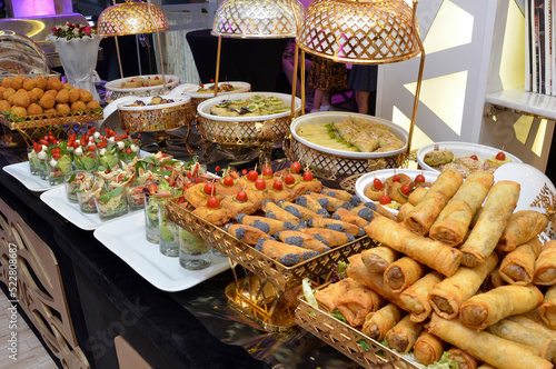 Moroccan salty and sweet appetizers are served at weddings and birthdays. The concept of cooking in Morocco