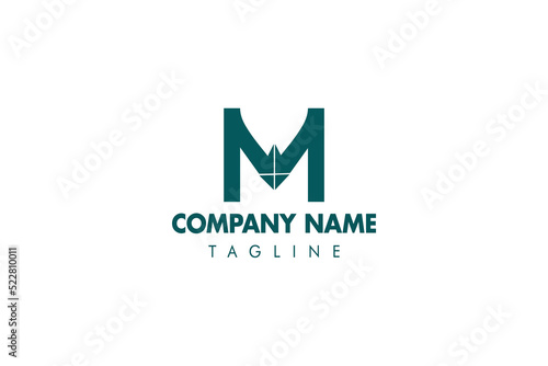 Business logo design M letter icon eps 10