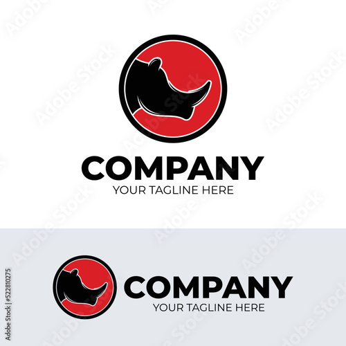 Rhino head logo design inspiration