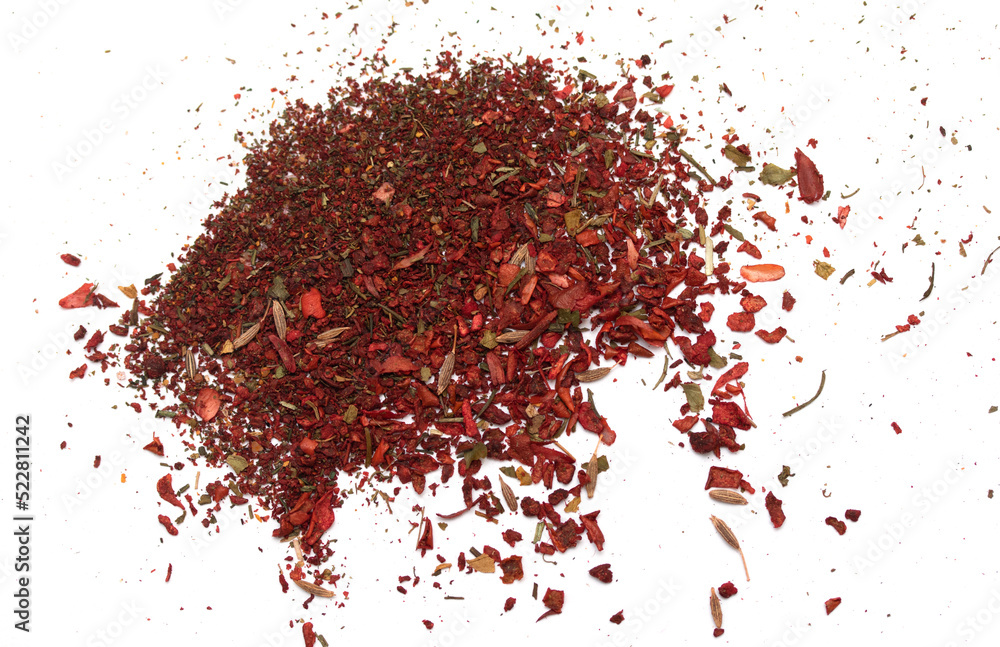 Spices dried paprika spicy herbs on a white background. Spices dried paprika spicy herbs on a white background.