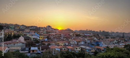 sunset view in late afternoon in Brazil on sunny day © sarsa