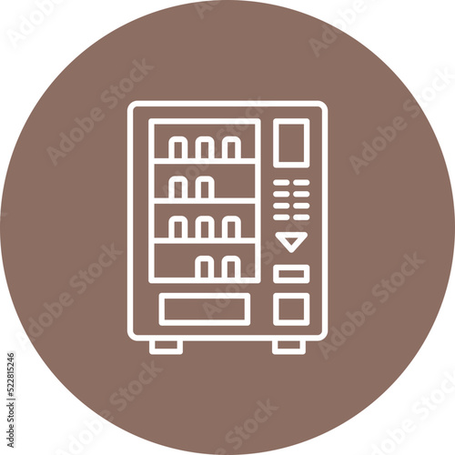 Vending Machine Line Two Color Icon