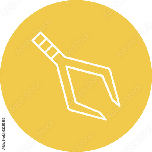 Tweezers Line Two Color Icon