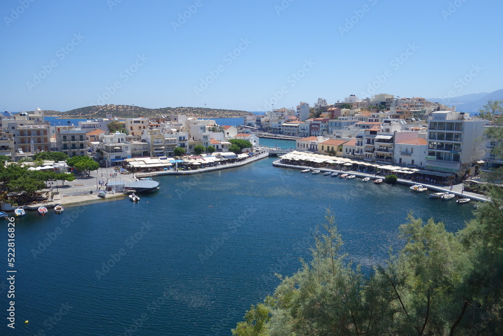 la Crète ville de agios Nikolaos