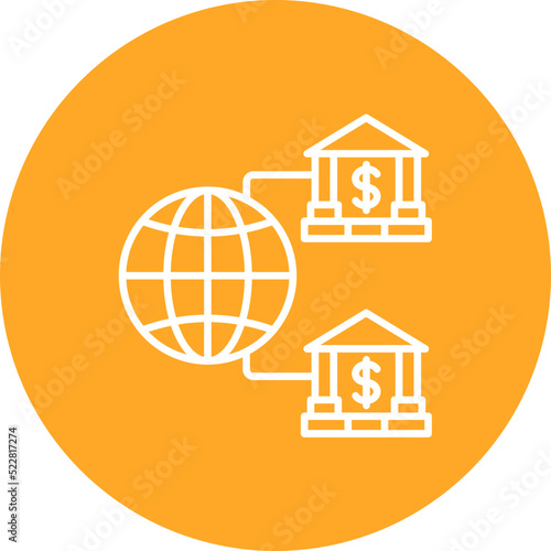 Internet Banking Line Two Color Icon