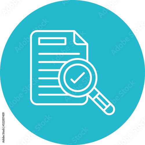 Audit Line Two Color Icon