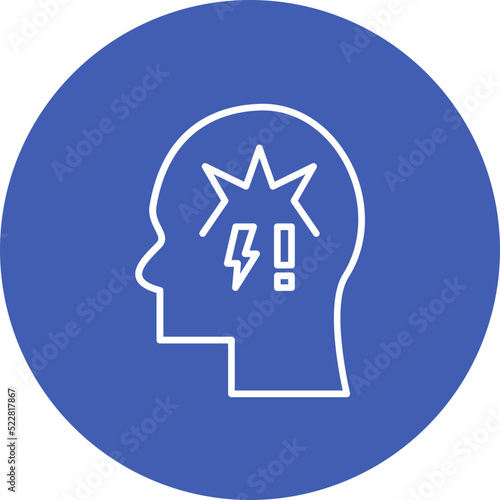 Panic Atack Line Two Color Icon