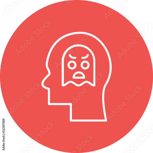 Phobia Line Two Color Icon