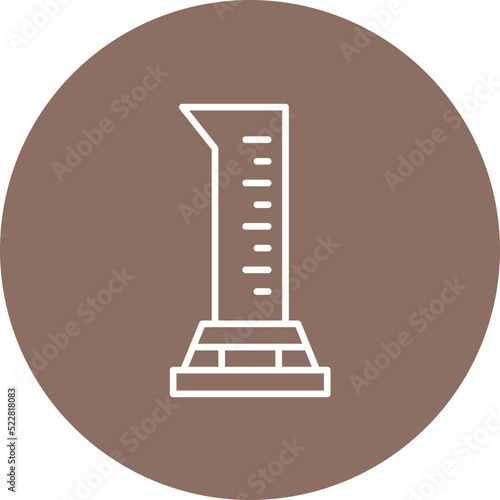 Graduated Cylinder Line Two Color Icon
