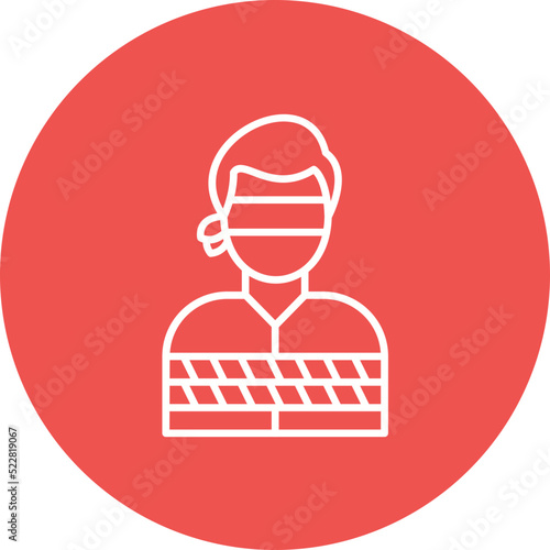 Hostage Line Two Color Icon