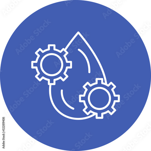 Lubricant Line Two Color Icon