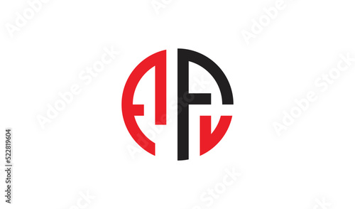 AFL triangle letter logo design with triangle shape. AFL triangle logo design monogram. AFL triangle vector logo template with red color. AFL triangular logo Simple, Elegant, AFL Luxurious Logo. AF