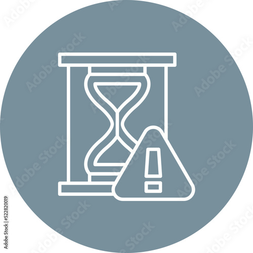 Procrastination Line Two Color Icon