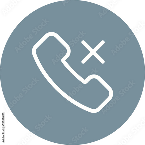 Call Missed Line Two Color Icon