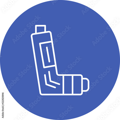 Inhaler Line Two Color Icon