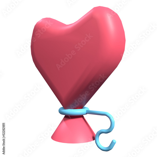 3D Love Ballons