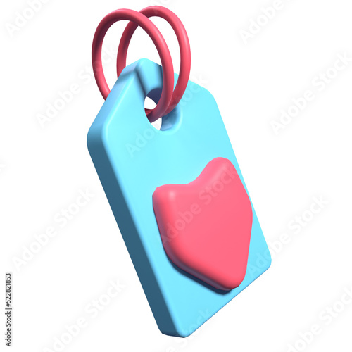 3D Love Tag