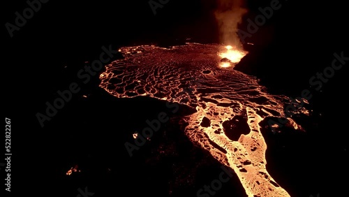 Meradalir Eruption of Fagradalsfjall Volcano in Iceland 2022 photo