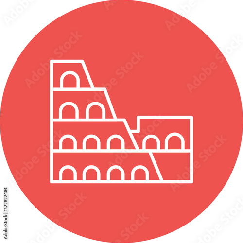 Coliseum Line Two Color Icon