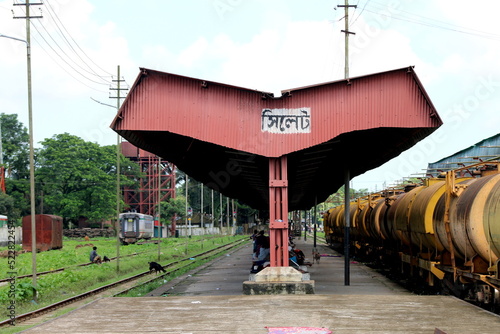 old railway station at sylhet railway station, sylhet, Bangladesh.