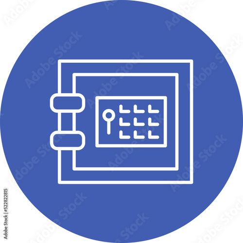 Safebox Line Two Color Icon