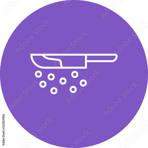 Knife Blood Line Two Color Icon