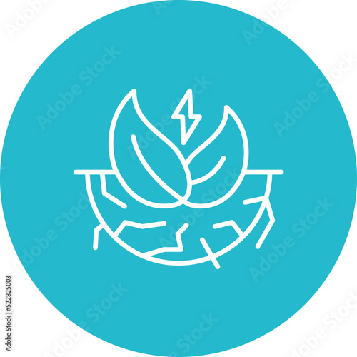 Sustainable Energy Line Two Color Icon