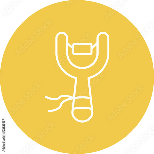 Slingshot Line Two Color Icon