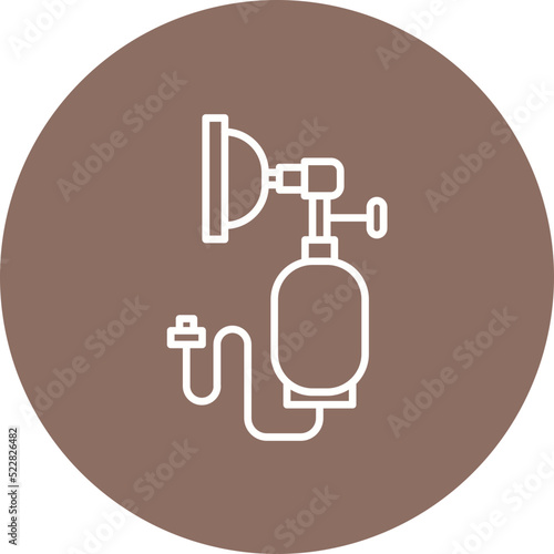 Anesthesia Line Two Color Icon