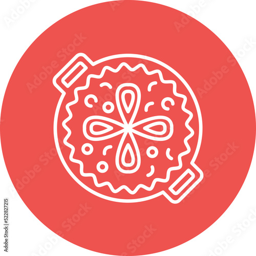 Paella Line Two Color Icon