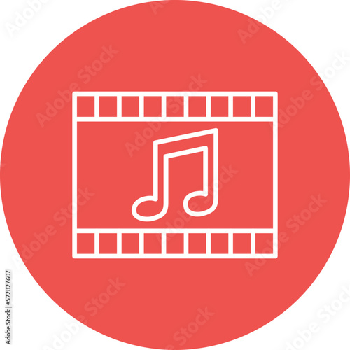 Soundtrack Line Two Color Icon