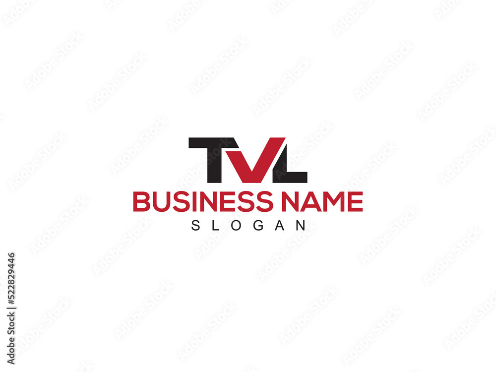 Simple TVL Logo Icon Design, Creative TV t v l Logo Letter Vector Image ...