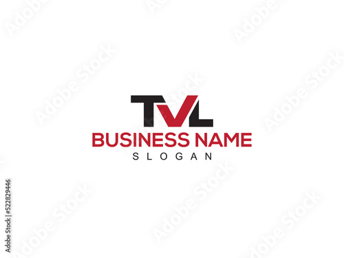 Simple TVL Logo Icon Design, Creative TV t v l Logo Letter Vector Image Design For Clothing Brand or Business photo