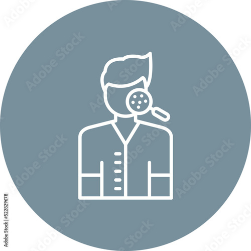 Skin Checkup Line Two Color Icon