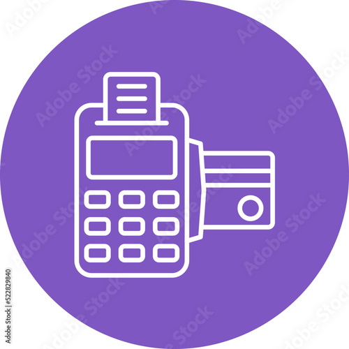 Card Machine Line Two Color Icon