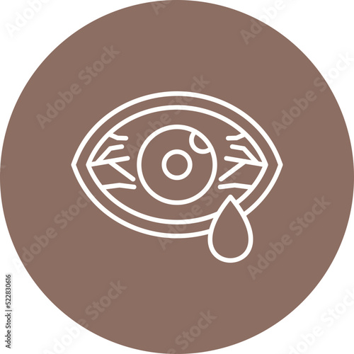 Conjunctivitis Line Two Color Icon