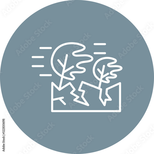 Disaster Line Two Color Icon