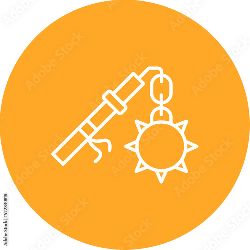 Flail Line Two Color Icon