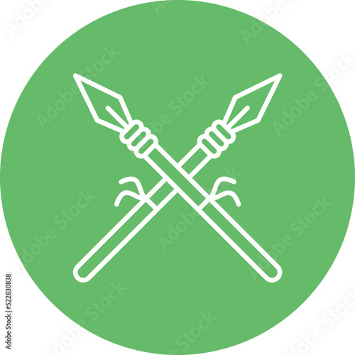 Lance Line Two Color Icon