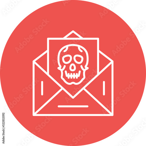 Spam Email Line Two Color Icon
