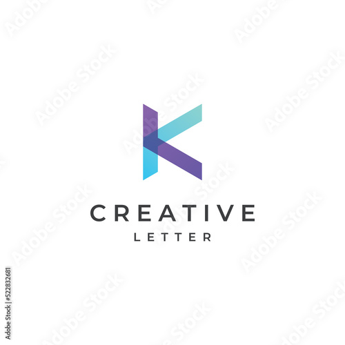 Free Download Abstract initial logo letter k with monogram concept. Logos can be used for businesses, companies and others. - GFXLoad
