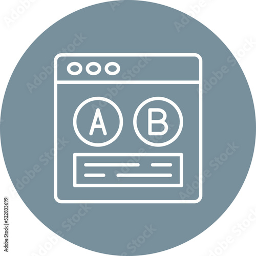 Ab Testing Line Two Color Icon