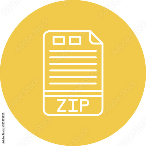 ZIP Line Two Color Icon
