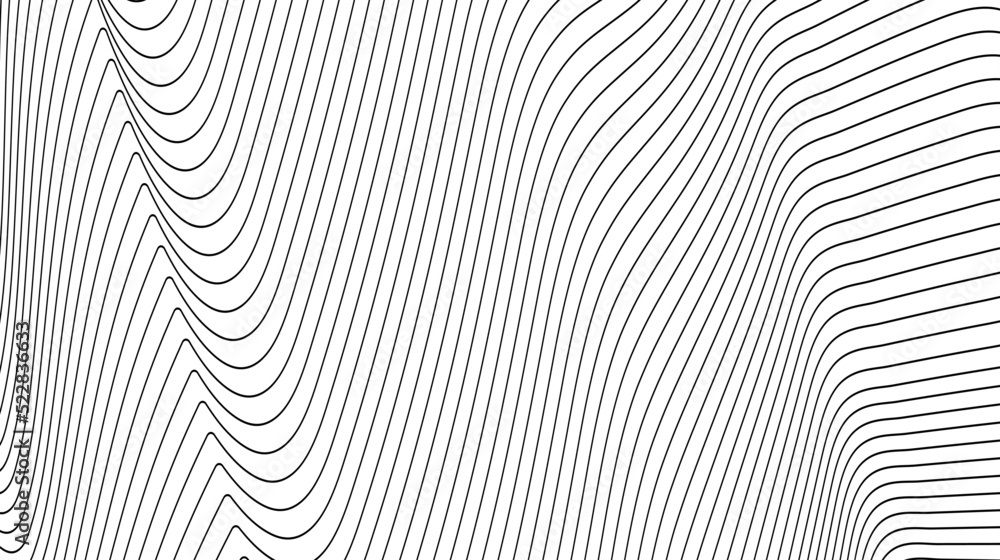 stripe pattern white line background. Thin dark lines on white background. Abstract texture line pattern background