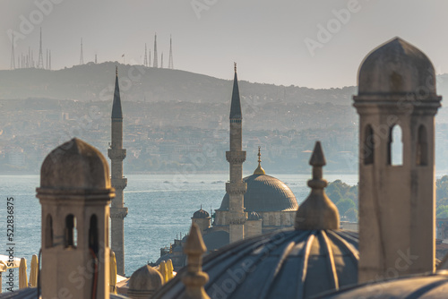 The Süleymaniye Mosque is an Ottoman imperial mosque located on the Third Hill of Istanbul, Turkey