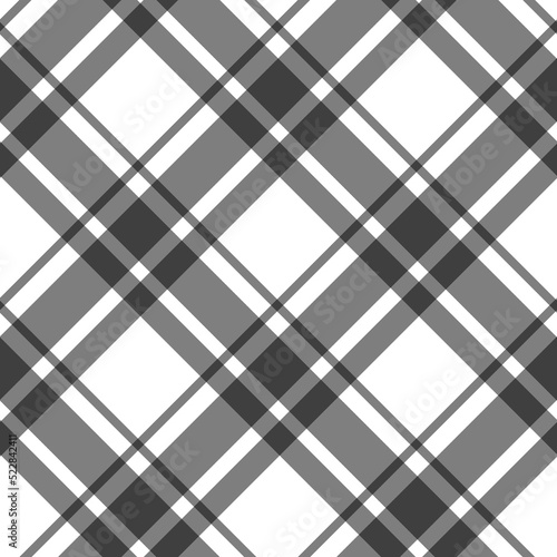 Diagonal black plaid, checkered flannel seamless repeat pattern. Isolated png illustration, transparent background. Asset for overlay, texture, montage, collage, banner.